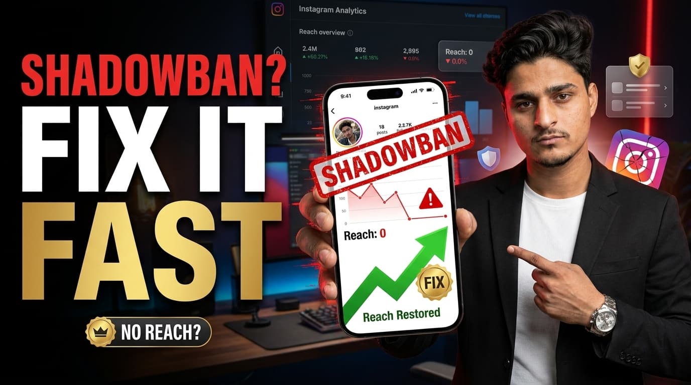 Instagram Shadowban: Signs, Reasons & How to Remove It Fast (2026 Guide)